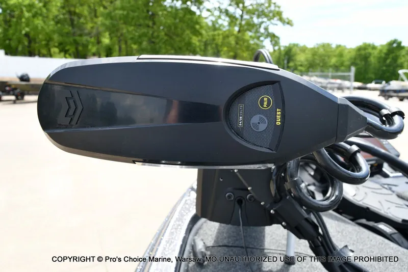 Slide: The Image of Close-up of 2024 Triton 20XP Patriot boat details. - 5