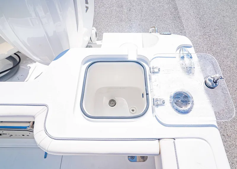Slide: The Image of 2026 Sea Hunt Gamefish 30 with open baitwell. - 13