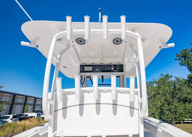 Slide: The Image of Sea Hunt Gamefish 30 boat with rod holders, 2026 model. - 17