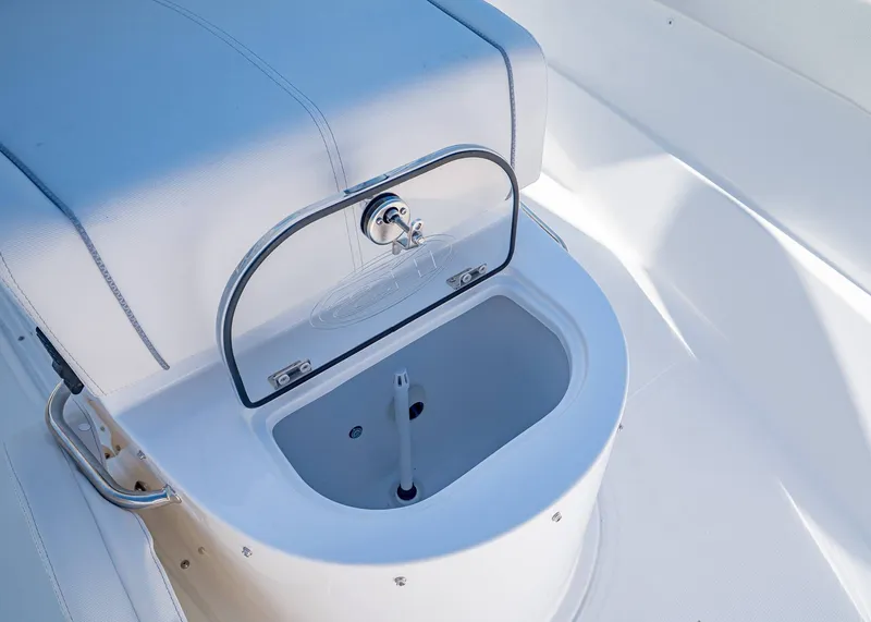 Slide: The Image of Sea Hunt Gamefish 30, 2026, interior view of the cooler compartment. - 34