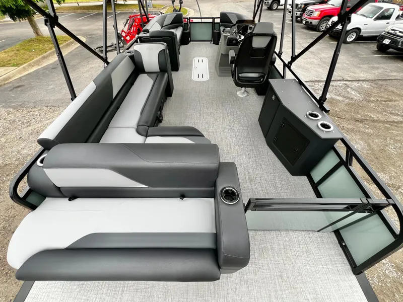 Slide: The Image of Interior view of Avalon Venture 85 25' Cruise boat, 2026 model. - 18