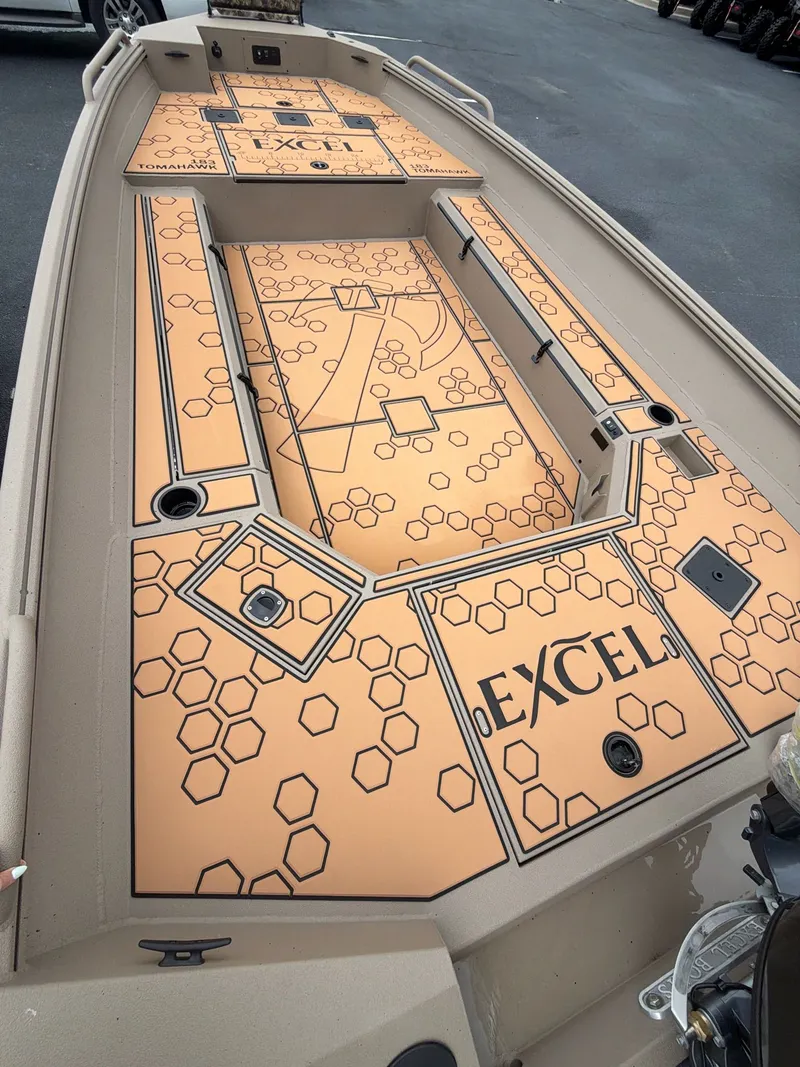 Slide: The Image of Interior view of Excel 183 Tomahawk boat, model 2026. - 5
