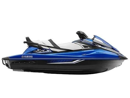 The Image of 2017 Yamaha VX Limited jet ski in blue and black. - 1