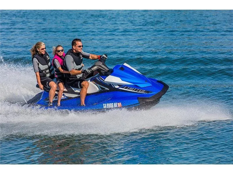 Slide: The Image of Family riding 2017 Yamaha VX Limited jet ski on the water. - 5