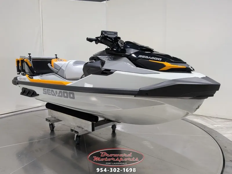 The Image of 2025 Sea-Doo FishPro Trophy 170 jet ski in showroom. - 0