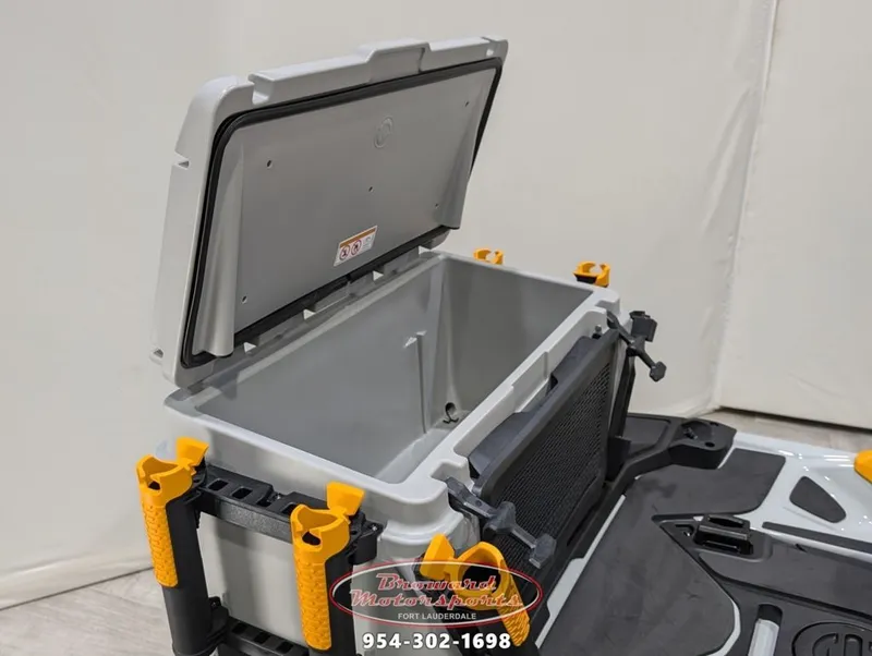 Slide: The Image of Open storage compartment of Sea-Doo FishPro Trophy 170, 2025 model. - 11