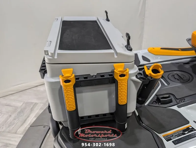 Slide: The Image of Sea-Doo FishPro Trophy 170 2025 with fishing rod holders and storage. - 9