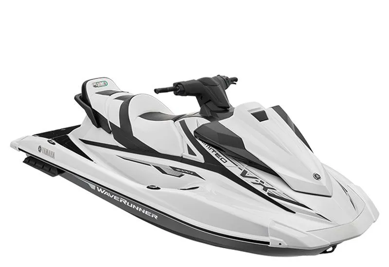 The Image of 2020 Yamaha VX Limited jet ski in white and black. - 1