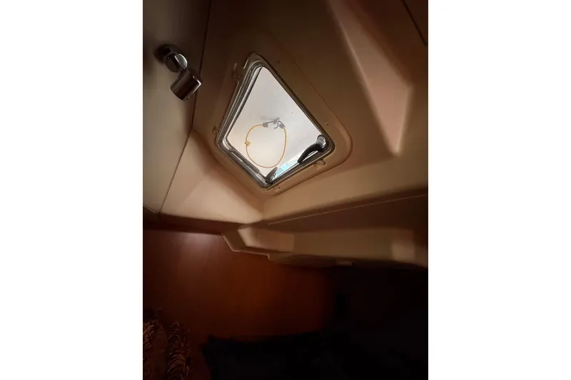 Slide: The Image of Ceiling hatch inside 2009 Hunter 41 Deck Salon yacht cabin. - 90