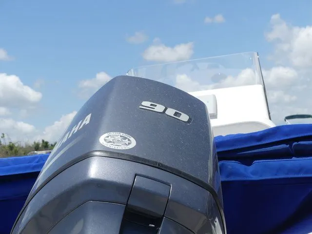 Slide: The Image of Yamaha 90 HP outboard motor on Release 180 RX boat, 2018. - 10