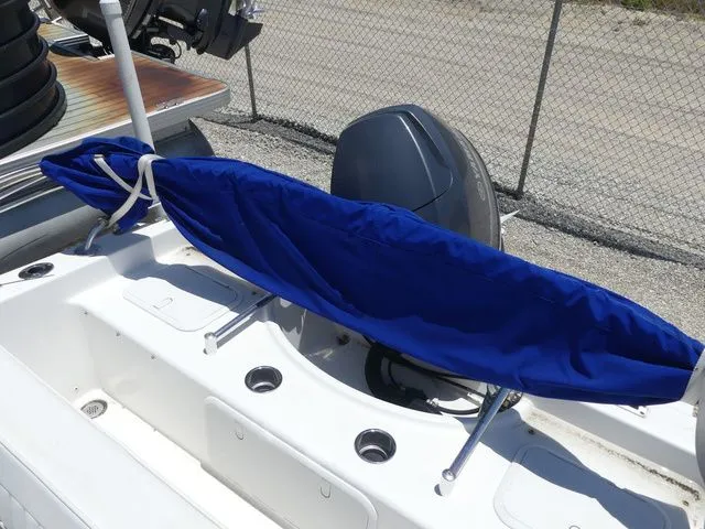 Slide: The Image of Blue boat accessory on a 2018 Release 180 RX. - 14