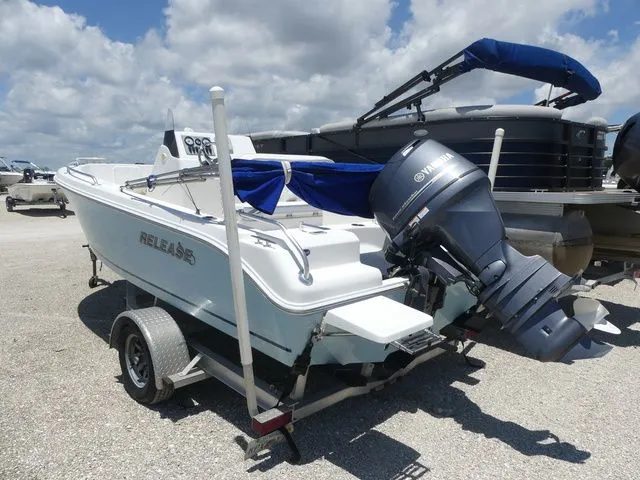 Slide: The Image of 2018 Release 180 RX boat with outboard motor on trailer. - 6