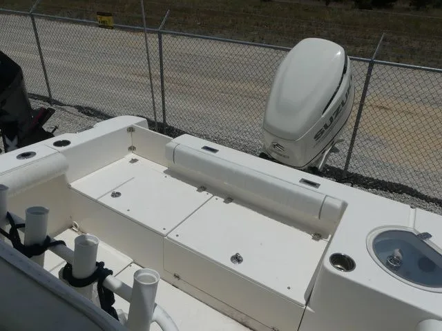Slide: The Image of 2019 Sea Born LX24 Center Console with Suzuki outboard motor. - 19