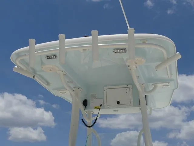 Slide: The Image of 2019 Sea Born LX24 Center Console boat top view. - 20