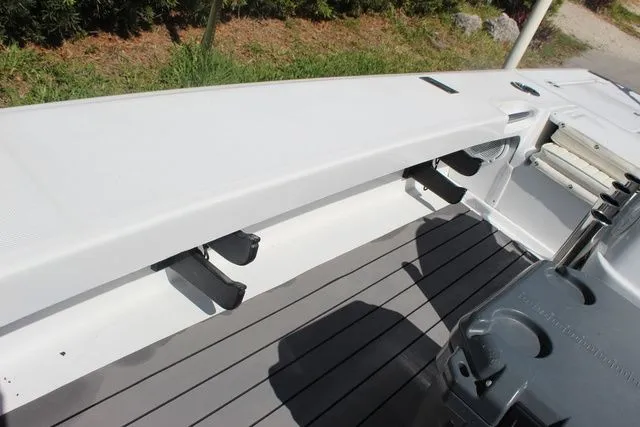 Slide: The Image of Interior view of a 2005 Action Craft 1890 Flatmaster boat deck. - 26