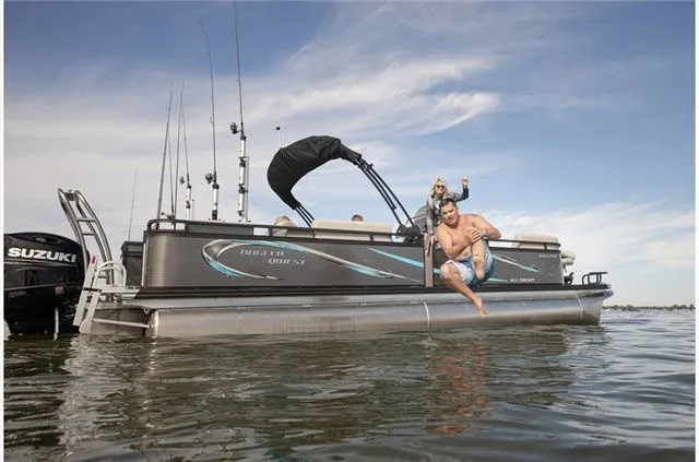 Slide: The Image of Angler Qwest Pontoons AQ 8524 ALL SPORT 2023 - 20