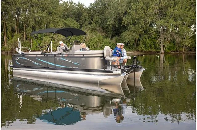 Slide: The Image of Angler Qwest Pontoons 8524 ALL SPORT 2023 - 7