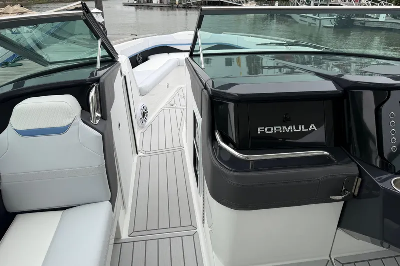 Slide: The Image of 2026 Formula 360 Crossover Bowrider OB interior with sleek seating and modern design. - 30
