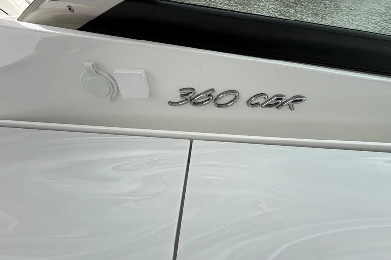 Slide: The Image of 2026 Formula 360 Crossover Bowrider OB, sleek design with "360 CBR" emblem. - 45