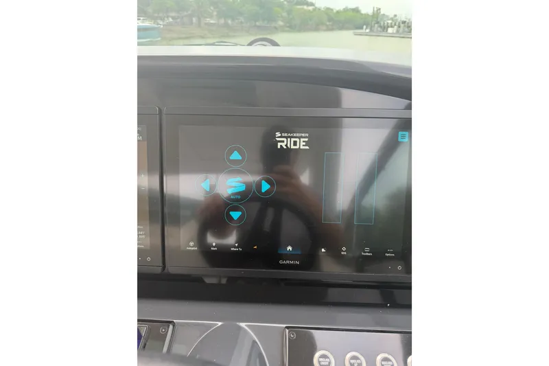 Slide: The Image of Dashboard of 2026 Formula 360 Crossover Bowrider OB with Seakeeper Ride system. - 5