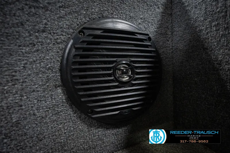 Slide: The Image of Speaker installed in a 2017 Lund 1650 Rebel XS SS boat interior. - 46