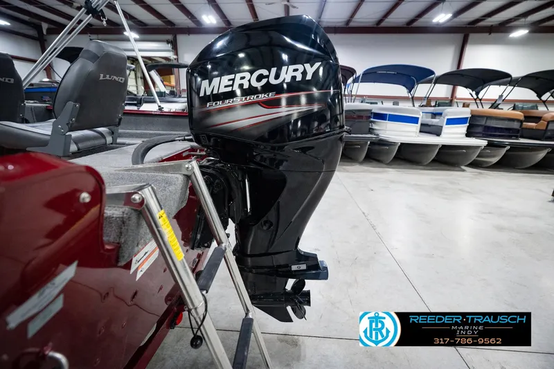 Slide: The Image of 2017 Lund 1650 Rebel XS SS boat with Mercury FourStroke engine in showroom. - 49