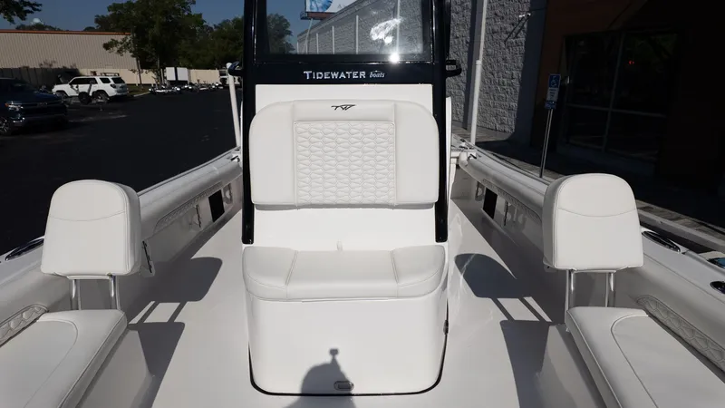 Slide: The Image of Interior view of the 2026 Tidewater 2500 Carolina Bay boat. - 25