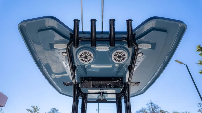 Slide: The Image of Underside of 2026 Tidewater 2500 Carolina Bay boat deck. - 5