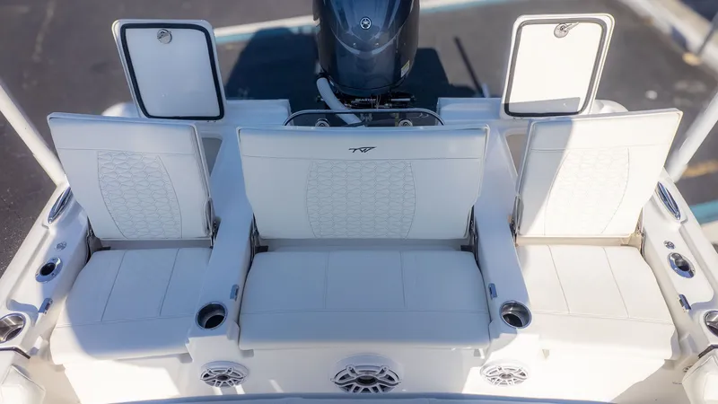 Slide: The Image of Rear view of 2026 Tidewater 2500 Carolina Bay boat. - 6