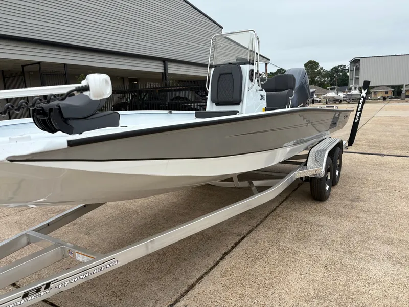 Slide: The Image of 2026 Xpress H22B Hyper-Lift Bay boat on trailer. - 3