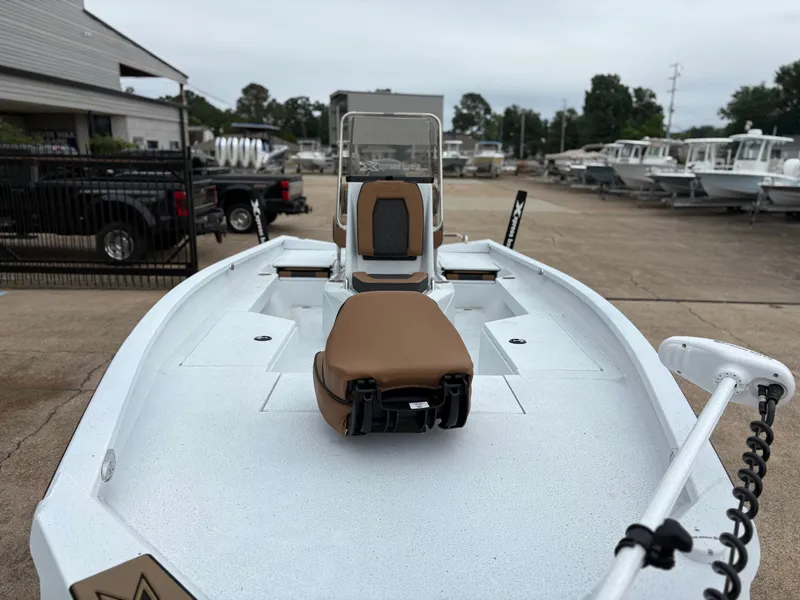 Slide: The Image of 2026 Xpress H22B Hyper-Lift Bay boat on a parking lot. - 3