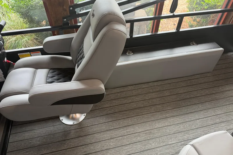 Slide: The Image of Luxurious seating in 2026 Ranger 223FC boat with sleek design and comfortable upholstery. - 1