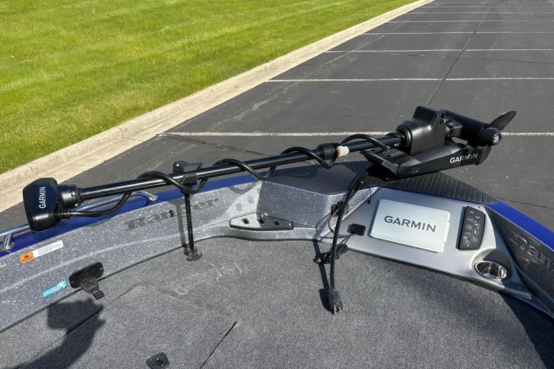 Slide: The Image of 2026 Ranger 621FS Cup-Equipped boat with Garmin equipment on deck. - 8