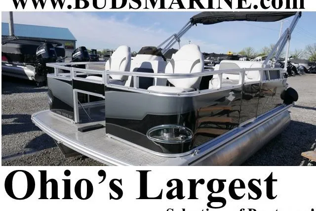 Slide: The Image of 2024 Avalon Venture Bow Fish 1575 pontoon boat at Ohio dealership. - 1