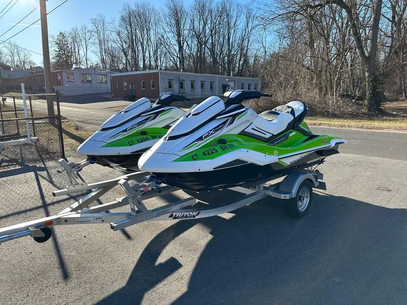The Image of Two 2021 Yamaha WaveRunner FX Cruiser HO on trailer. - 0