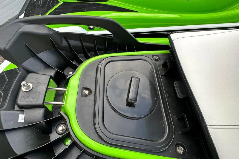Slide: The Image of Close-up of green Yamaha WaveRunner FX Cruiser HO 2021. - 14
