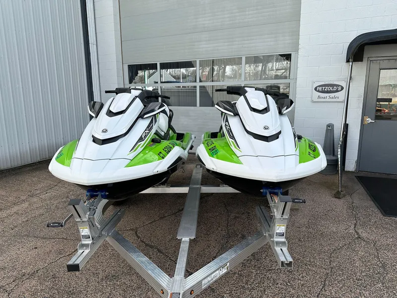 Slide: The Image of Two Yamaha WaveRunner FX Cruiser HO 2021 on trailer. - 2