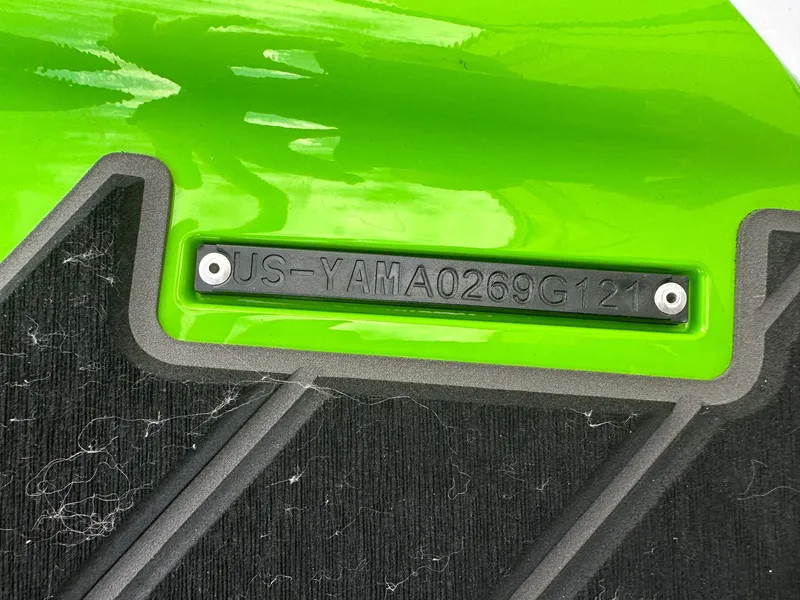 Slide: The Image of Green Yamaha WaveRunner FX Cruiser HO 2021 with serial number. - 28