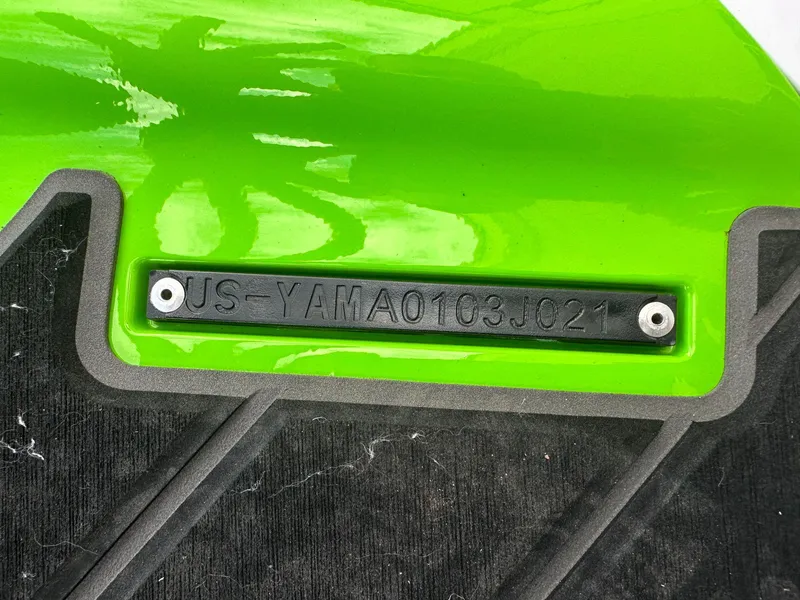 Slide: The Image of Green Yamaha WaveRunner FX Cruiser HO 2021 with serial number. - 30