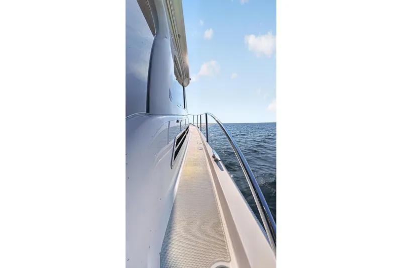 Slide: The Image of 2024 Back Cove 390 Yacht wide side walks with handrails - 66