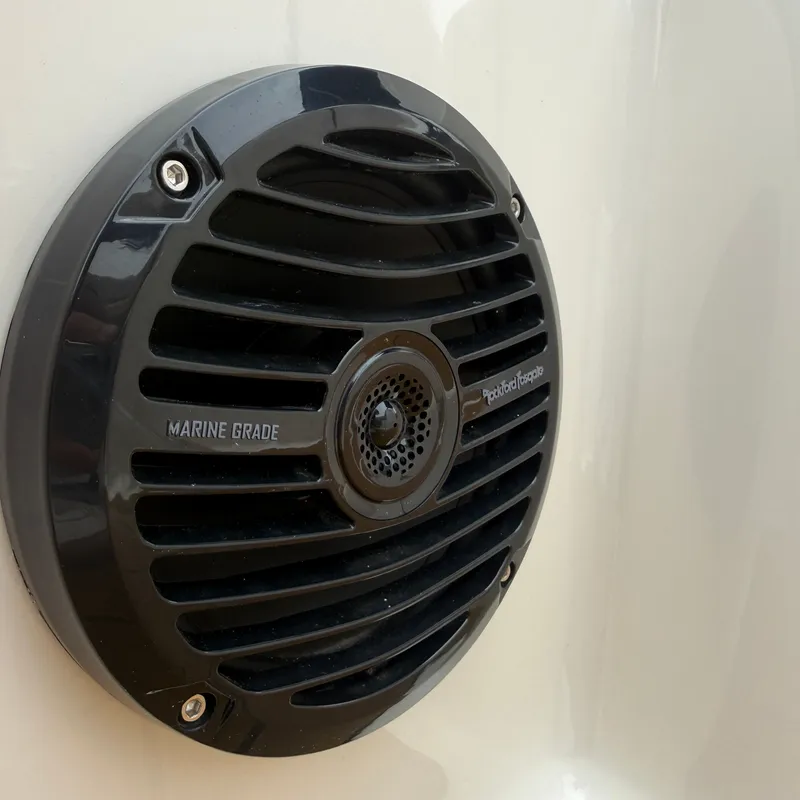 Slide: The Image of Marine speaker on Bayliner D22I boat, year 2025. - 38
