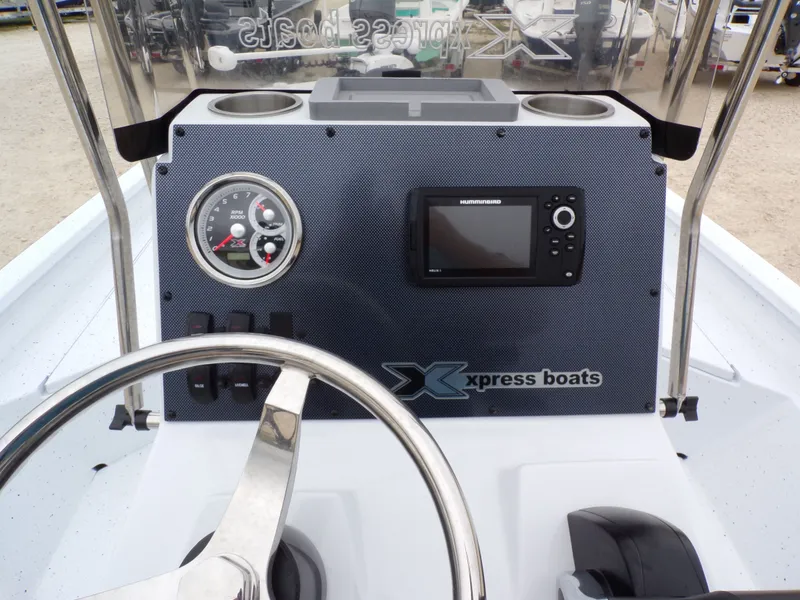 Slide: The Image of Dashboard of Xpress SW20B boat, model year 2026. - 6