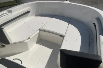 Slide: The Image of 2023 Trophy T22 boat interior with spacious seating and sleek design. - 8