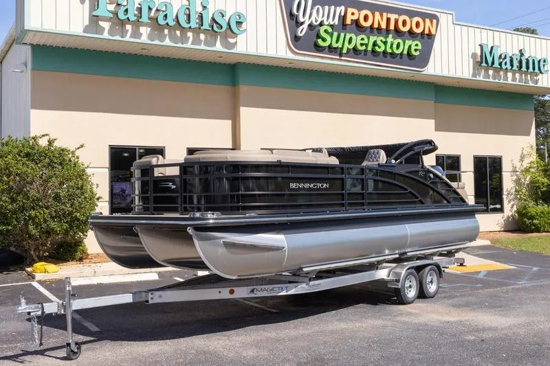 The Image of 2023 Bennington R23 Swingback pontoon boat on trailer at Your Pontoon Superstore. - 0