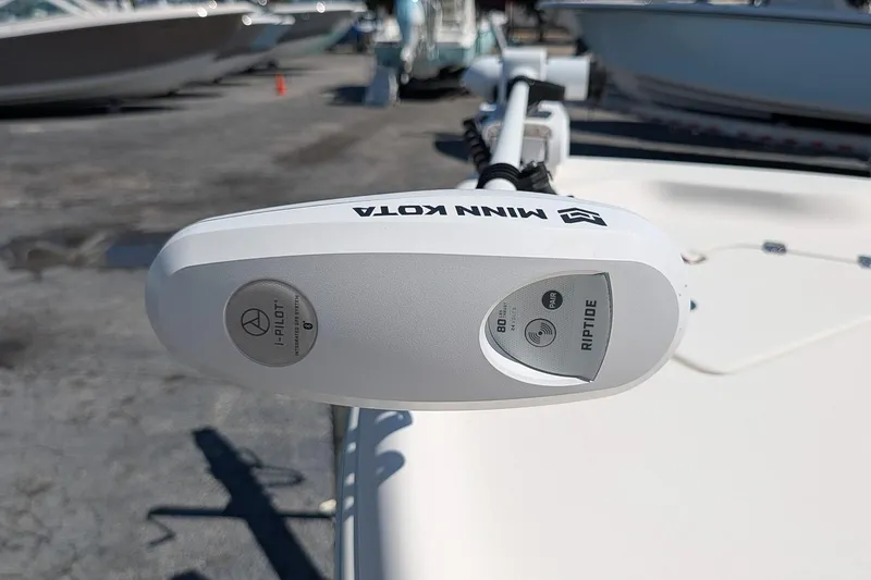 Slide: The Image of Minn Kota Riptide motor on 2022 Key West 230 Bay Reef boat. - 21