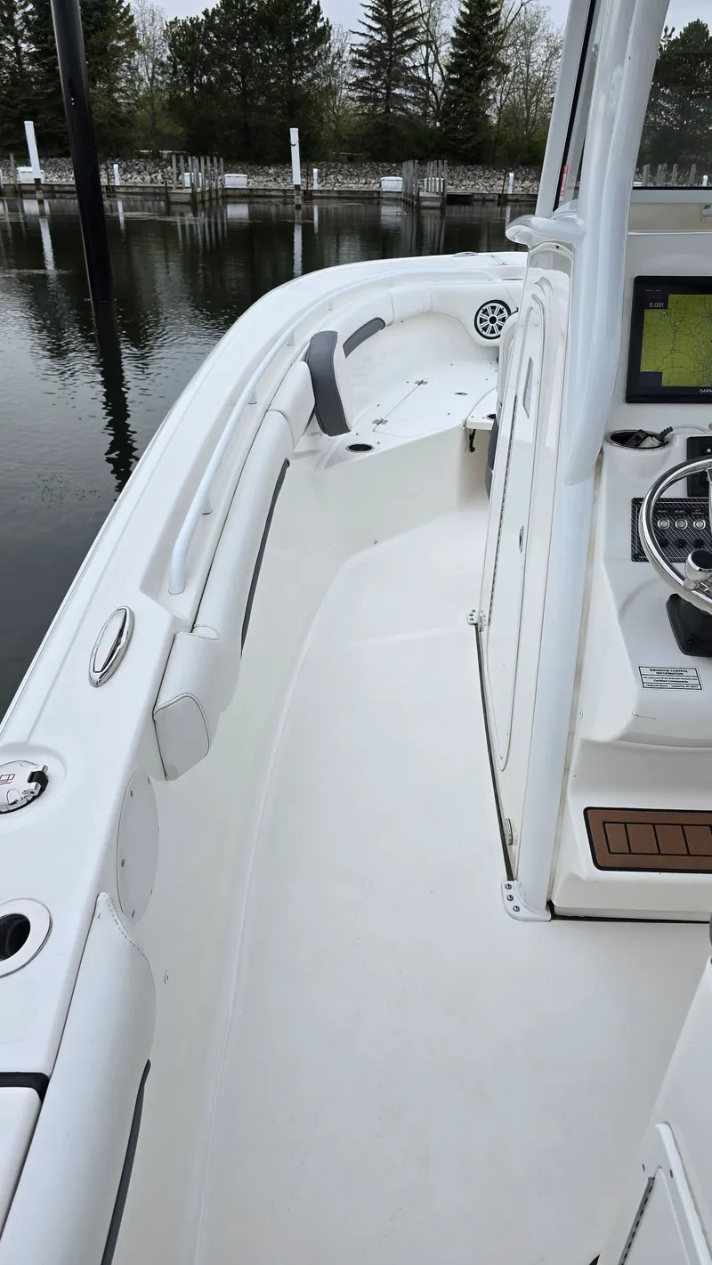 Slide: The Image of Interior view of a 2018 Tidewater 280 CC Adventure boat. - 11