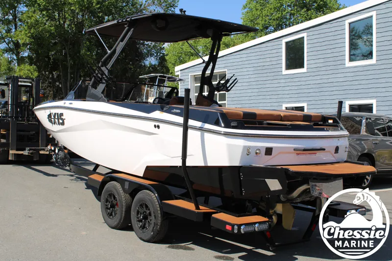 Slide: The Image of 2026 Axis A225 boat on trailer at Chessie Marine. - 3