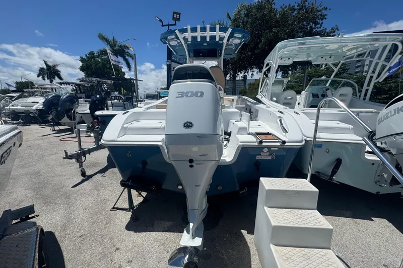 Slide: The Image of 2026 Sea Pro 242 Center Console boat with 300 HP engine. - 14