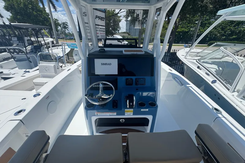 Slide: The Image of Interior view of the 2026 Sea Pro 242 Center Console boat. - 15