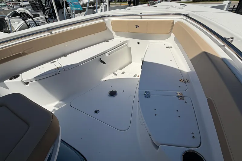 Slide: The Image of Interior view of the 2026 Sea Pro 242 Center Console boat. - 17